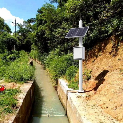 Doppler flow monitoring station in agricultural irrigation areas